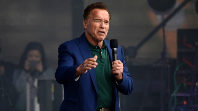 Today, friends, is the day you get to hear Arnold Schwarzenegger rap