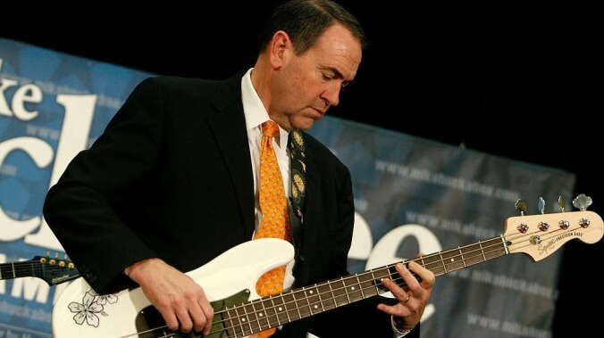 So, here's Mike Huckabee playing bass with a member of Korn