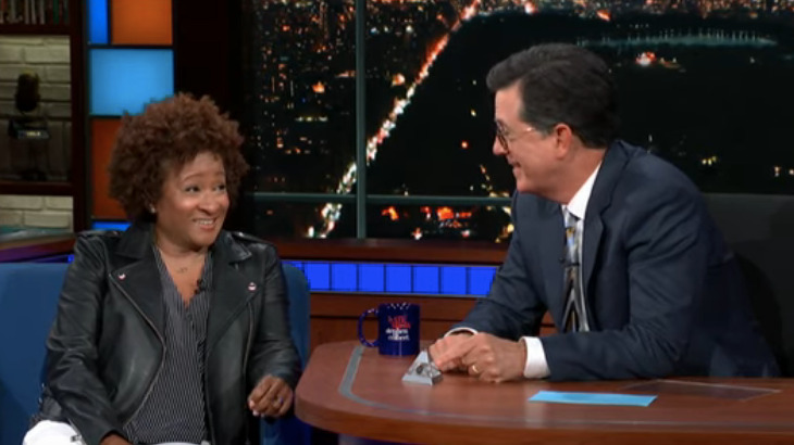 Former NSA employee Wanda Sykes tells Stephen Colbert that, yeah, he's probably bugged