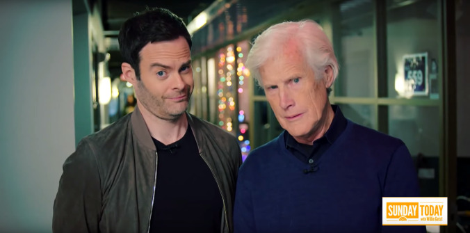 Here's Bill Hader having a fanboy moment with Dateline's Keith Morrison