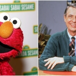 Why not punch yourself in the gut with this picture of Elmo looking sadly at Mr. Rogers' old sweater?