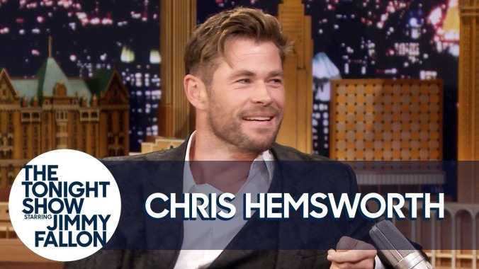 Watch Chris Hemsworth’s bloated Thor sing “Hurt”