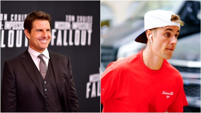 Justin Bieber backs down from Tom Cruise fight challenge, depriving us all of prime entertainment