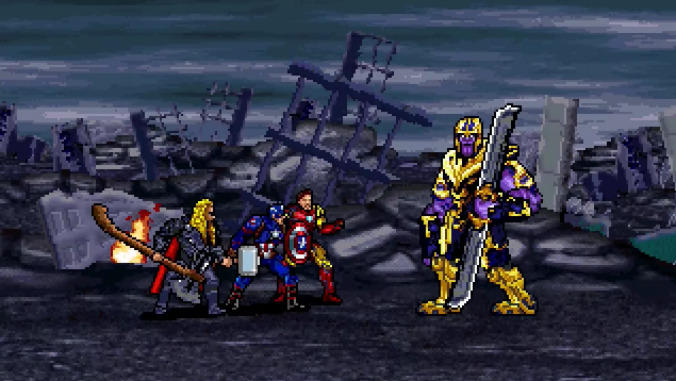Watch Avengers: Endgame's final battle sequence in glorious 16-bit animation