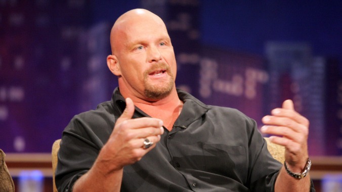 "Stone Cold" Steve Austin teaches the finer points of properly double-chugging beers