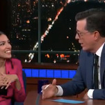 On a live, post-debate Late Show, AOC names the winners, which Trump staffer gets jailed next