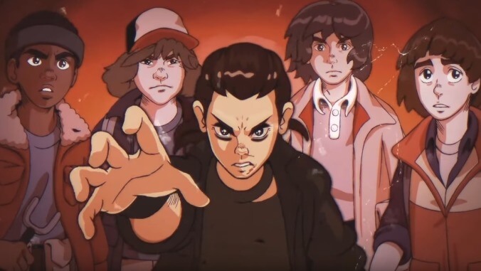 Here's Stranger Things, but it's like an '80s anime, sort of