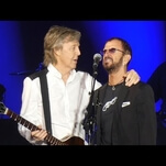 Paul McCartney and Ringo Starr reunited onstage in L.A. on Sunday