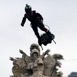 The French military is proud to unveil its very own hoverboard-riding, rifle-toting supervillain