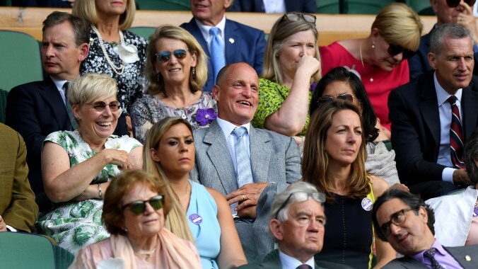 Woody Harrelson is the new king of Wimbledon