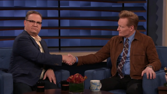 Conan avenges Kumail Nanjiani's last-minute cancellation by plugging Nanjiani's competition