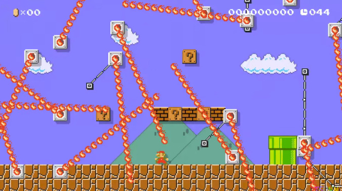 We don't know why people are complaining, our dad could totally beat this Mario Maker level if he wanted to