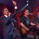 Watch Stephen Colbert make it through "This Year" with The Mountain Goats