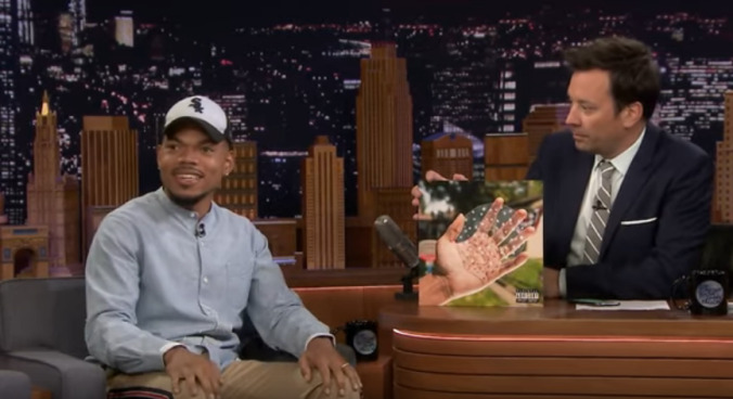 Jimmy Fallon bribes Chance The Rapper to spill all the details about his first album