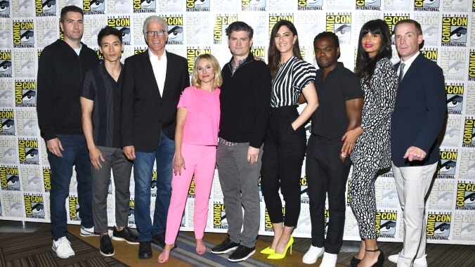 The Good Place cast and crew say that "everything is fine," thanks to Mike Schur