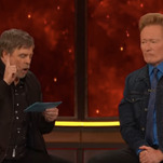 Conan attempts a Comic-Con coup by taking Mark Hamill's geek god quiz