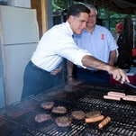 Real human being Mitt Romney wants to remind you that "hot dog is my favorite meat"