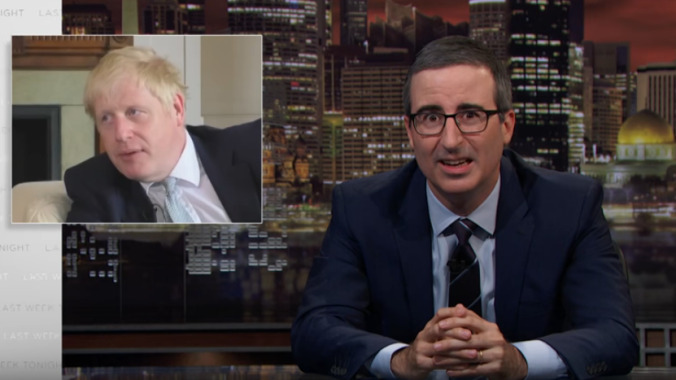 John Oliver explains how the looming Brexit blight won't be avoided by Boris Johnson's bigoted buffoonery