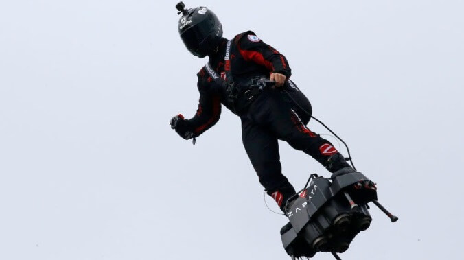 French hoverboard supervillain tries to fly across the English Channel, eats shit halfway through