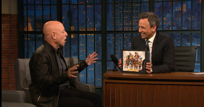 Seth Meyers geeks out on Brian Michael Bendis, who says you can't write Superman and be an asshole