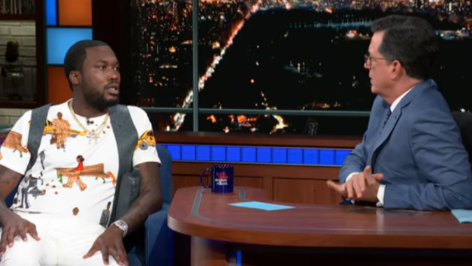 Meek Mill tells Stephen Colbert about emerging from his probation hell to a Jay-Z record deal