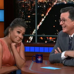 Tiffany Haddish shows Stephen Colbert how she ran the lost baggage department, and the Irish mob