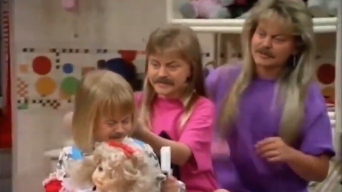 Some monster has gone and put Nick Offerman's face all over the cast of Full House