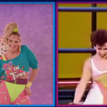 Jimmy Fallon and Kate Upton feel the burn in an ’80s aerobics dance challenge