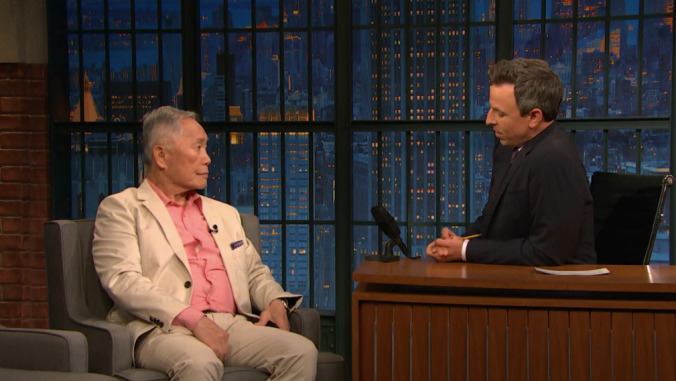 On Late Night, George Takei calls Trump's camps "a grotesque new low" for America