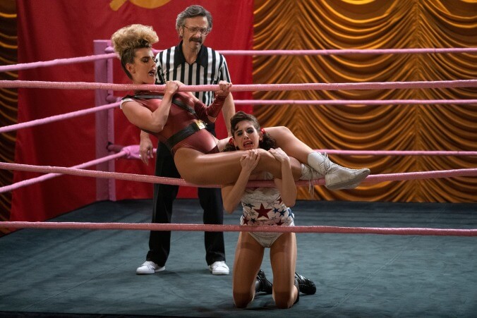 All it takes is a “Freaky Tuesday” for GLOW to put wrestling front and center again