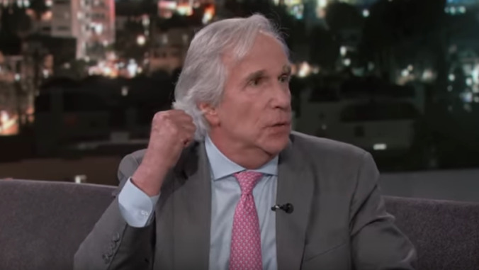 Henry Winkler tells Jimmy Kimmel about the time he saved a life over the phone