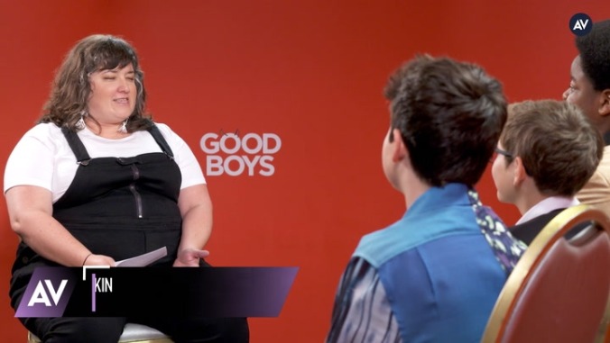Good Boys' Jacob Tremblay, Brady Noon, and Keith L. Williams show us their secret handshakes
