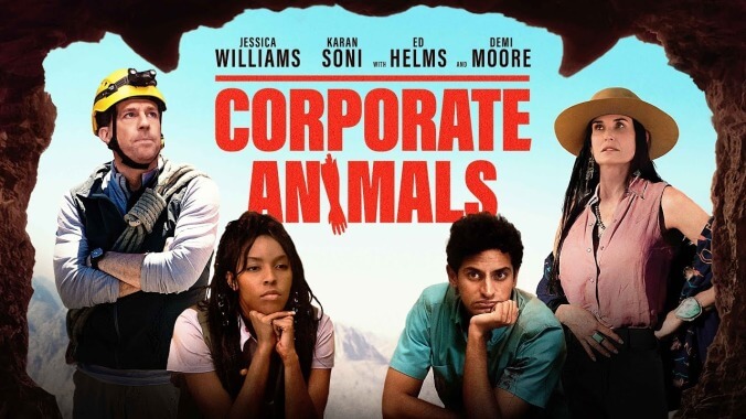 Demi Moore leads a team-building exercise from hell in the Corporate Animals trailer