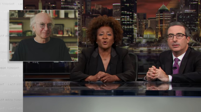 John Oliver enlists Wanda Sykes and Larry David to kvetch about medical bias