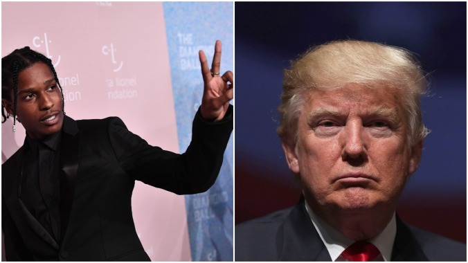 Trump's team is still reportedly looking for a thank you from A$AP Rocky, LOL