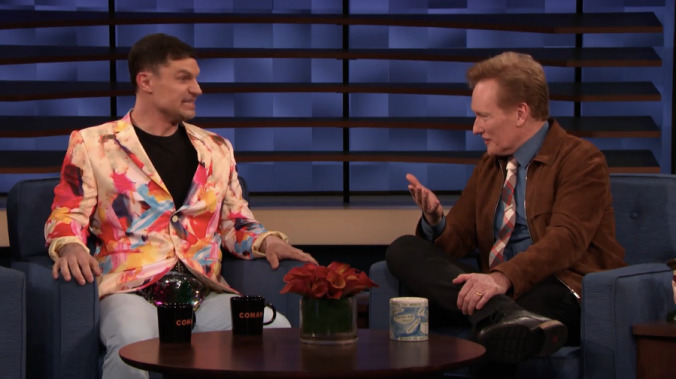 Flula Borg shows Conan his new music video with Ninja Sex Party, about a certain lazy Sunday