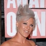 P!nk apparently read Kanye the riot act after his Taylor Swift interruption at the 2009 VMAs