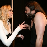 Watch Sophie Turner and Queer Eye's Jonathan Van Ness squee over each other at the VMAs