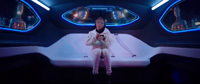 Skai Jackson really can't escape Lil Nas X in the futuristic "Panini" music video