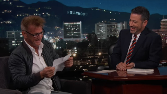 Sean Penn reads insufficiently mean tweets about himself on Jimmy Kimmel Live!