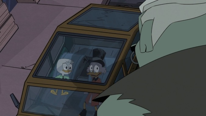 It takes a literal monster for Louie to learn humility on shrugworthy, penultimate DuckTales