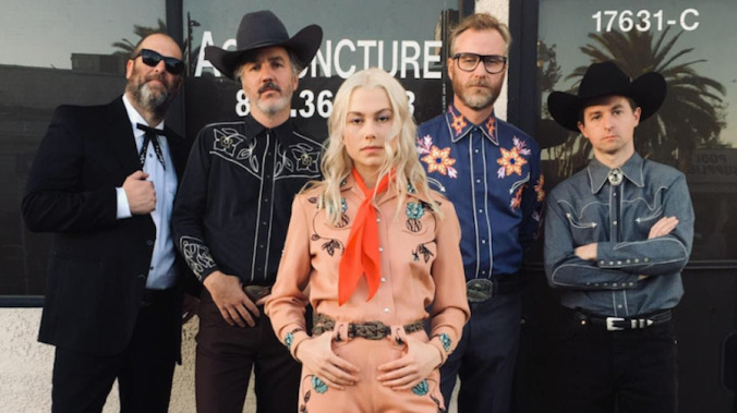 Phoebe Bridgers, The National play a band called Spiders From Bars in the Between Two Ferns movie