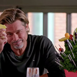 Brad Pitt gives Jimmy Fallon something better than an interview: Lots and lots of food