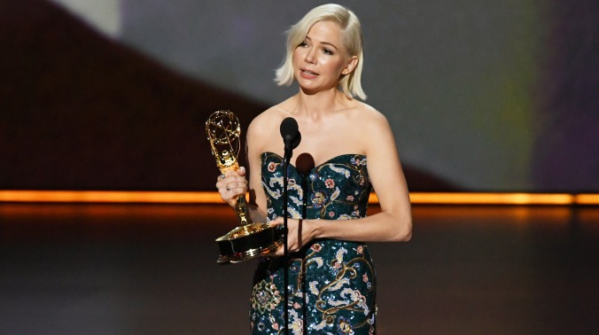 Michelle Williams addresses pay disparity in her powerful Emmy speech