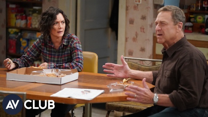 John Goodman and Sara Gilbert on The Conners, politics, and Dan's many flannel shirts