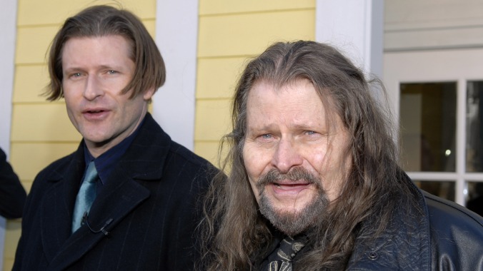 We can assure you, this is a real picture of Crispin Glover and his dad