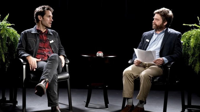 The extended cut of Paul Rudd's Between Two Ferns interview is as funny as you'd expect