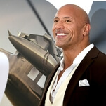 Dwayne Johnson is very sweaty and very happy to be friends with Vin Diesel (or so he says)