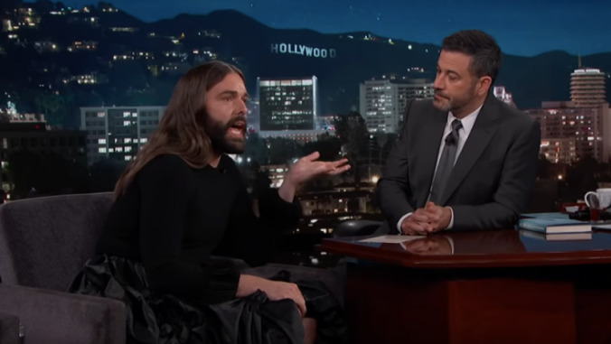 Jonathan Van Ness tells Jimmy Kimmel about HIV, speaking out, and how to take back America