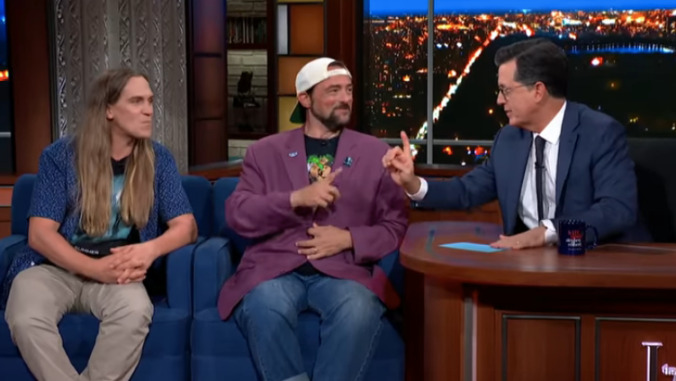 Kevin Smith talks about everything but the new Jay and Silent Bob movie with Stephen Colbert